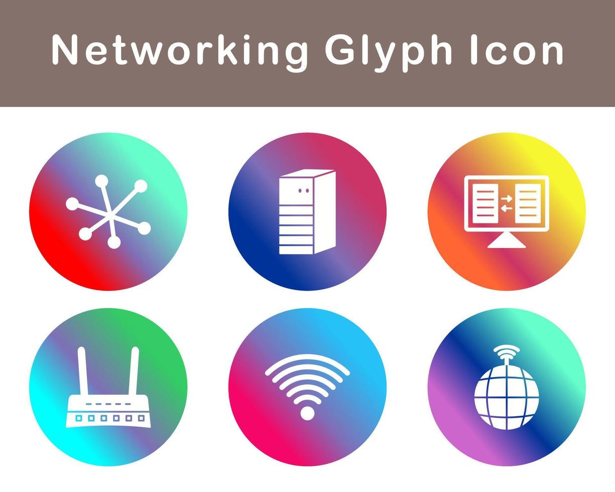 Networking Vector Icon Set