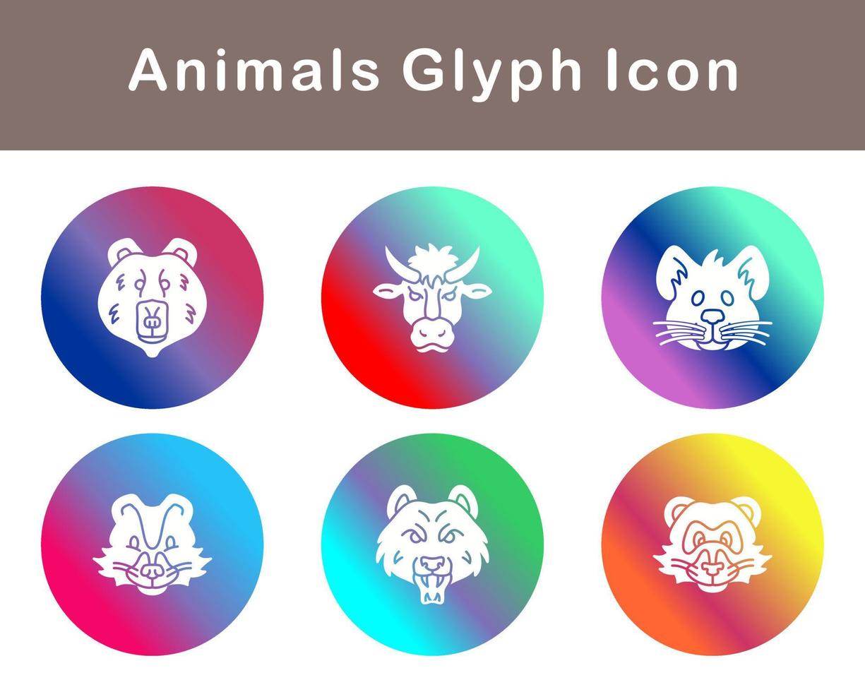 Animals Vector Icon Set