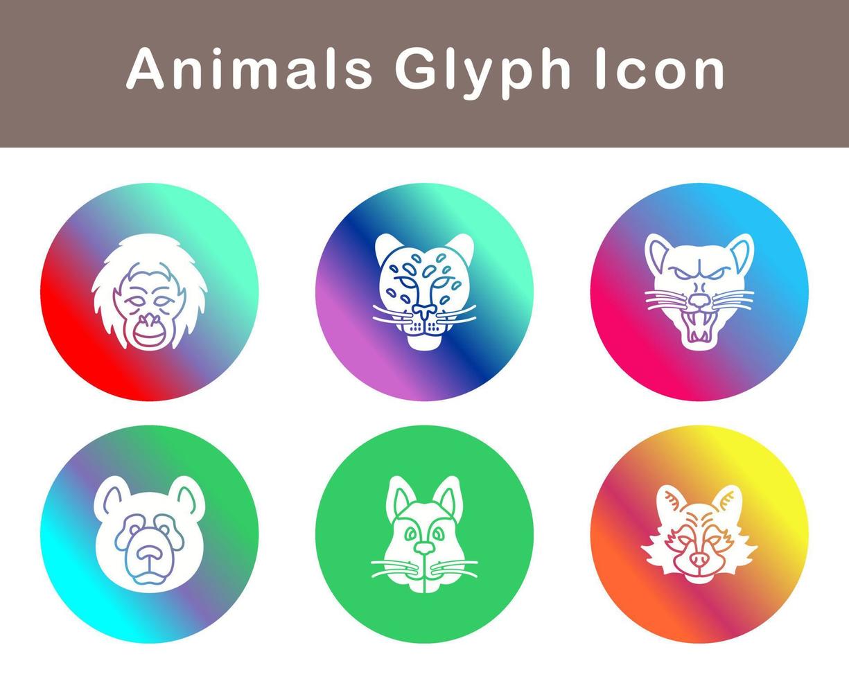 Animals Vector Icon Set