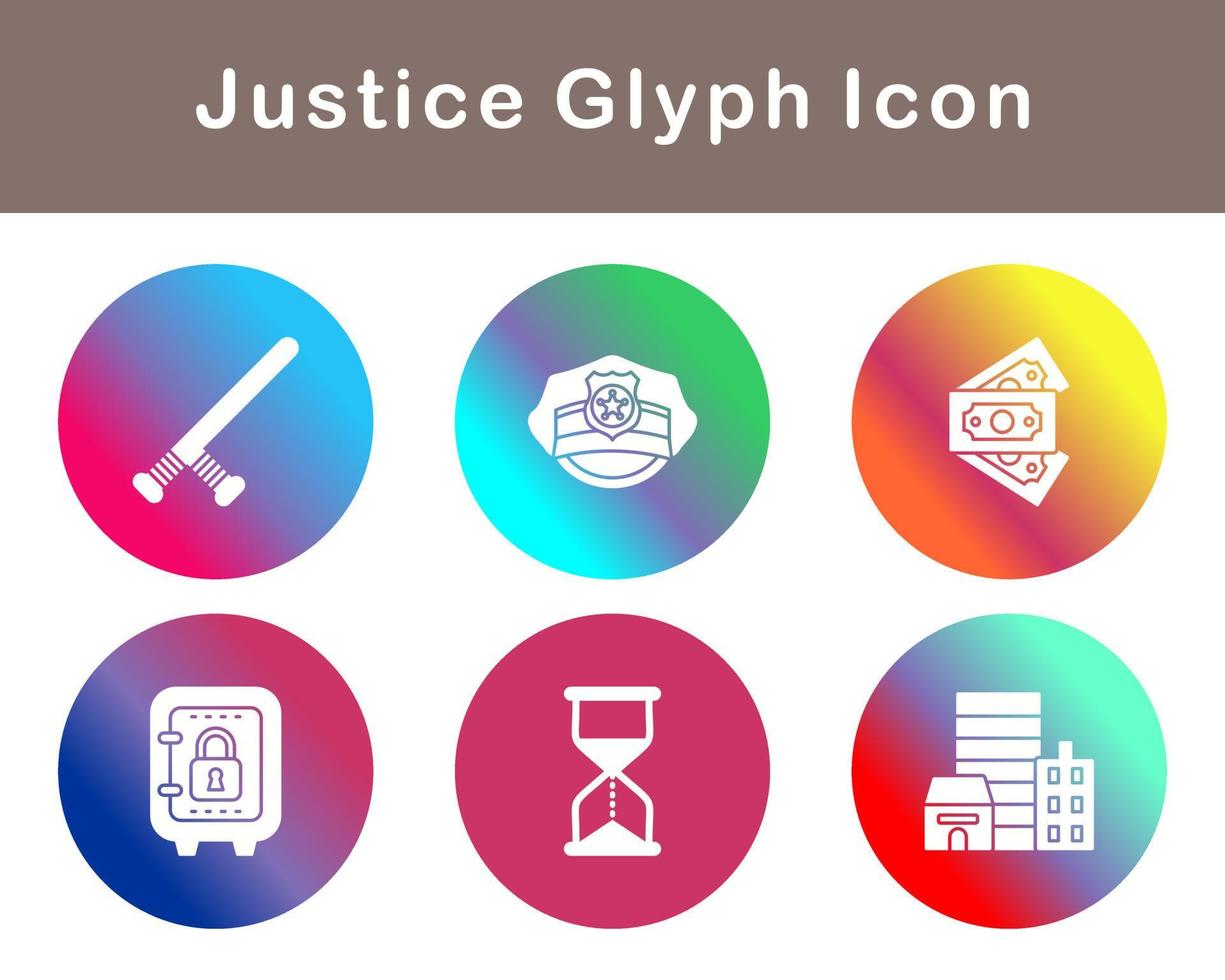 Justice Vector Icon Set