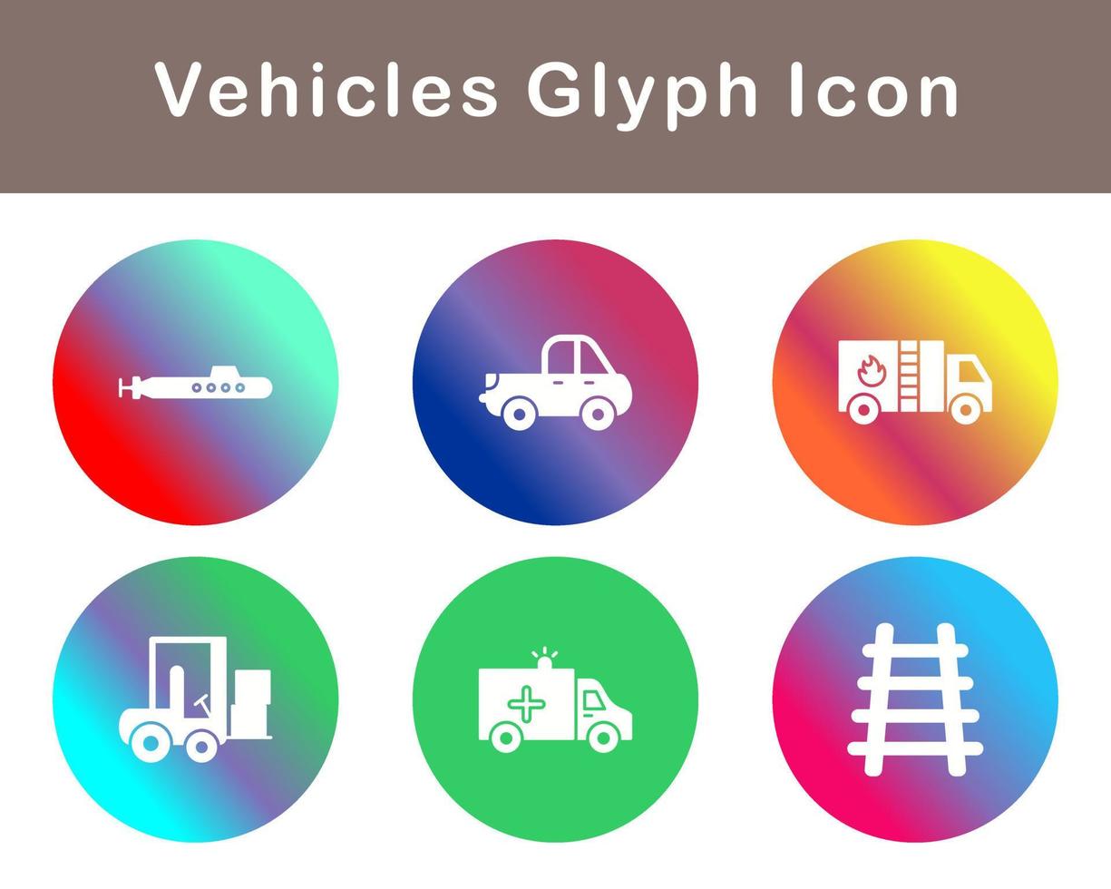 Vehicles Vector Icon Set