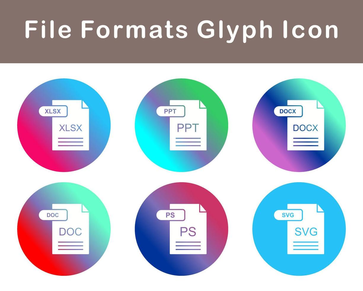 File Formats Vector Icon Set