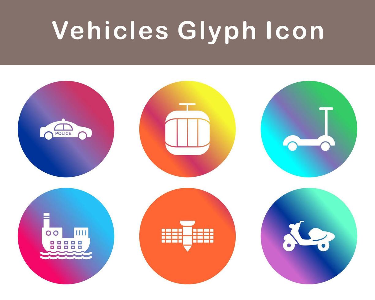 Vehicles Vector Icon Set