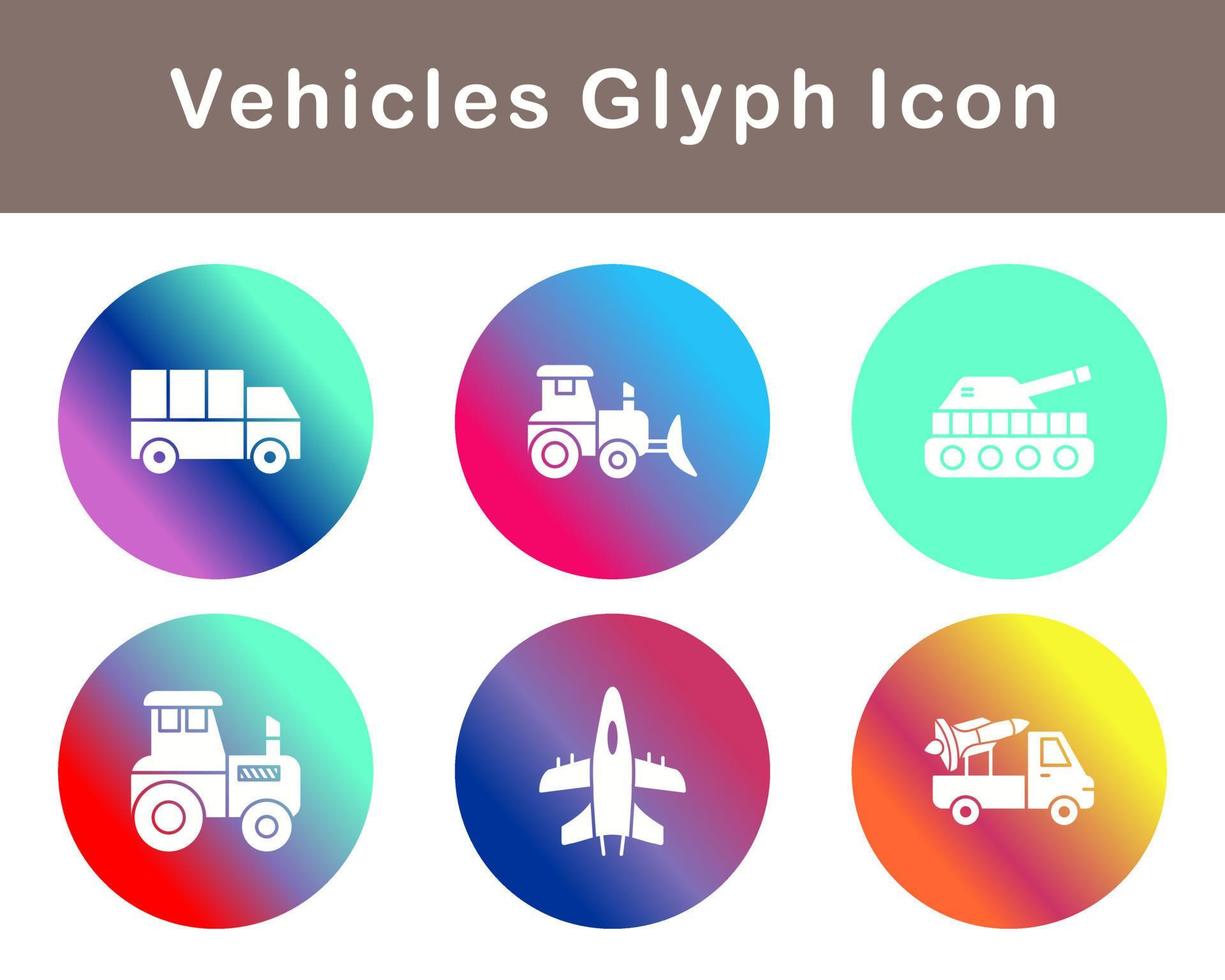 Vehicles Vector Icon Set