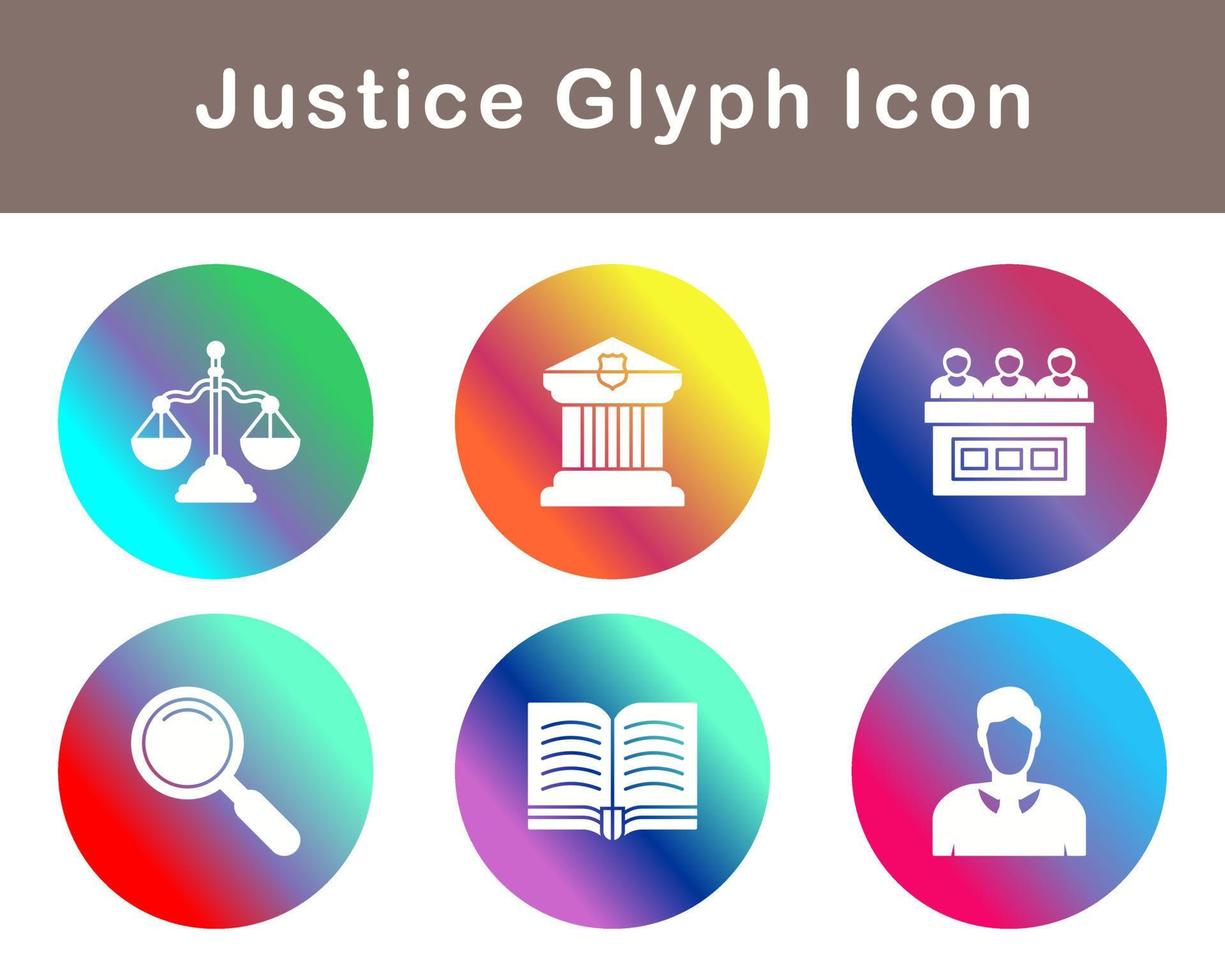 Justice Vector Icon Set
