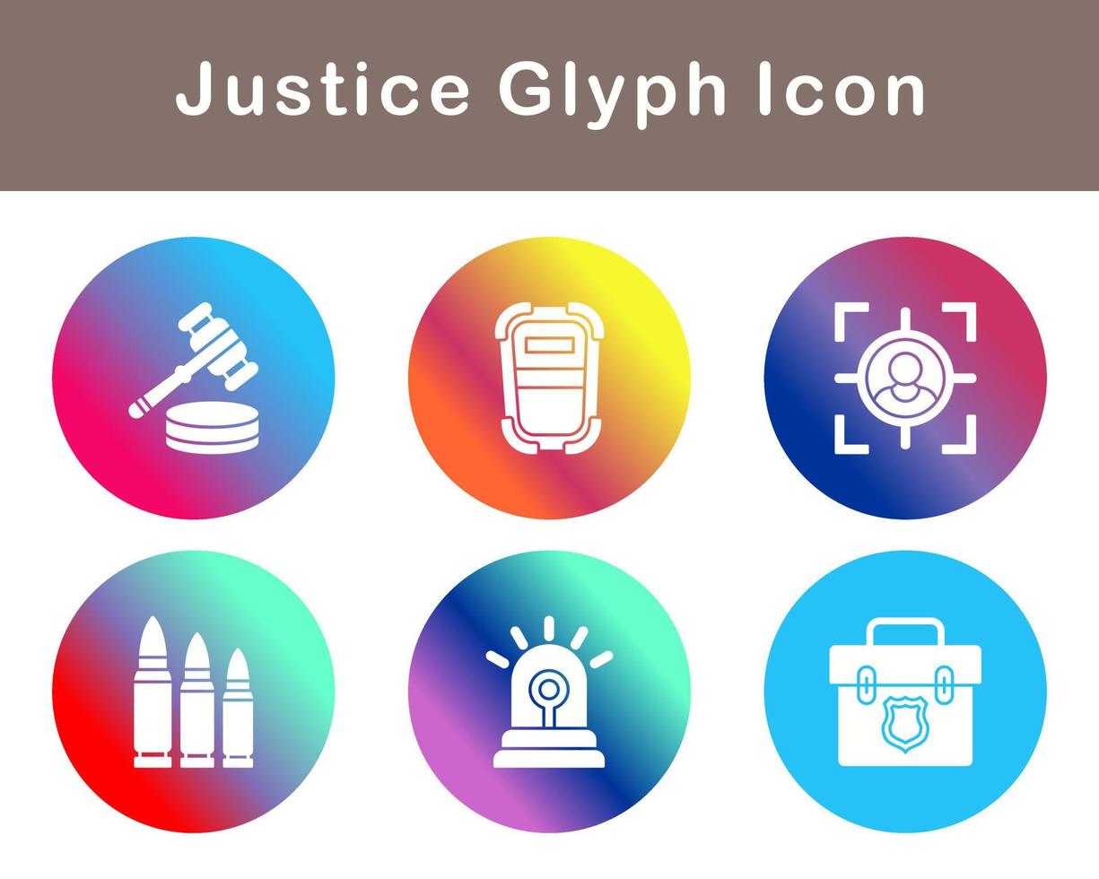 Justice Vector Icon Set