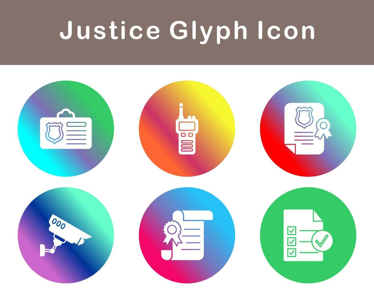 Justice Vector Icon Set