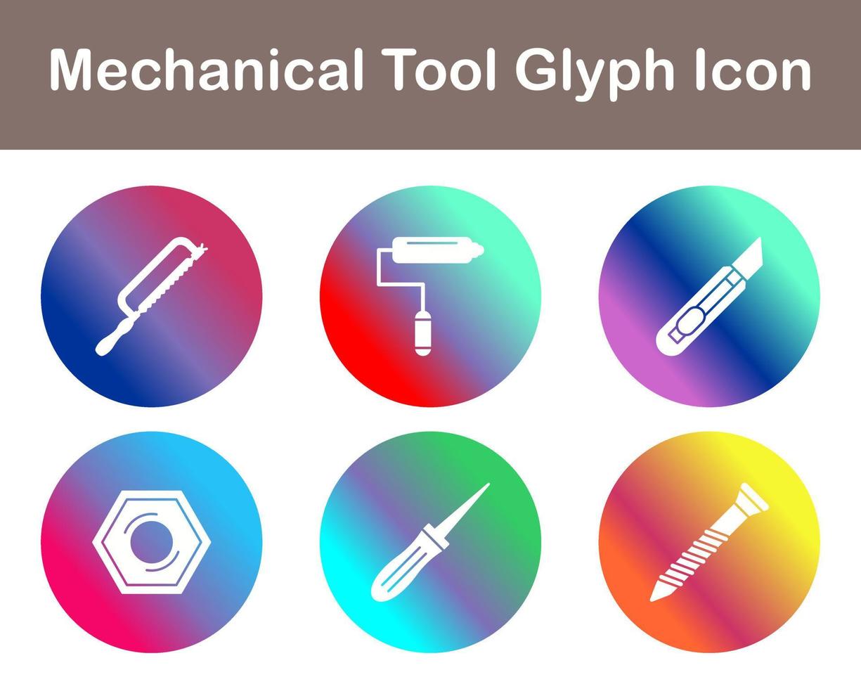 Mechanical Tool Vector Icon Set