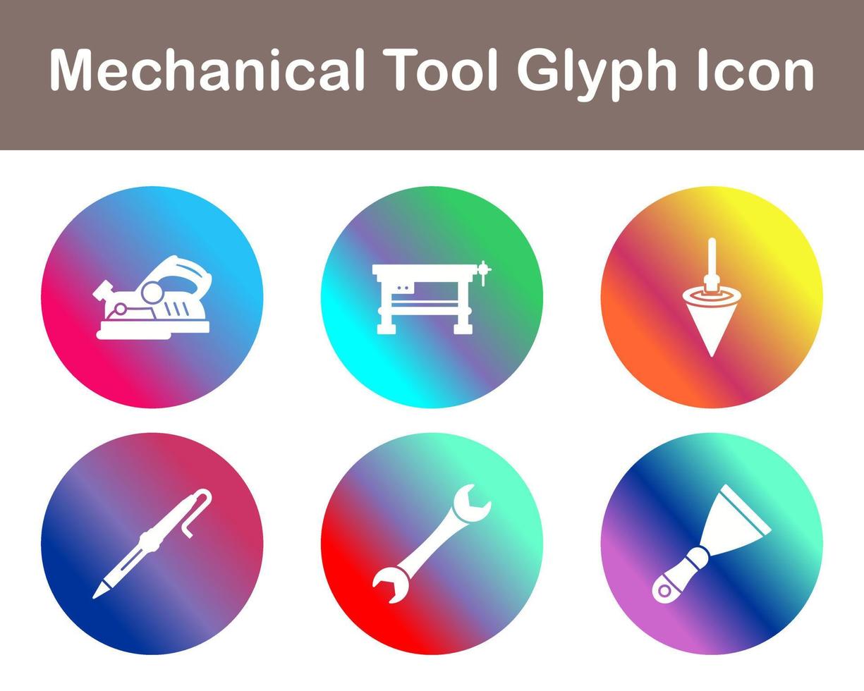 Mechanical Tool Vector Icon Set