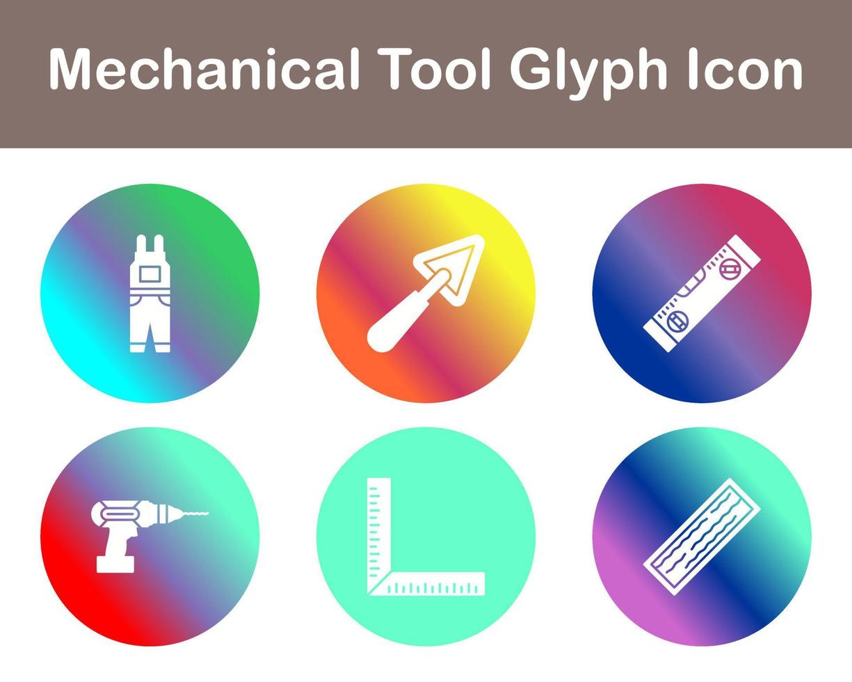 Mechanical Tool Vector Icon Set