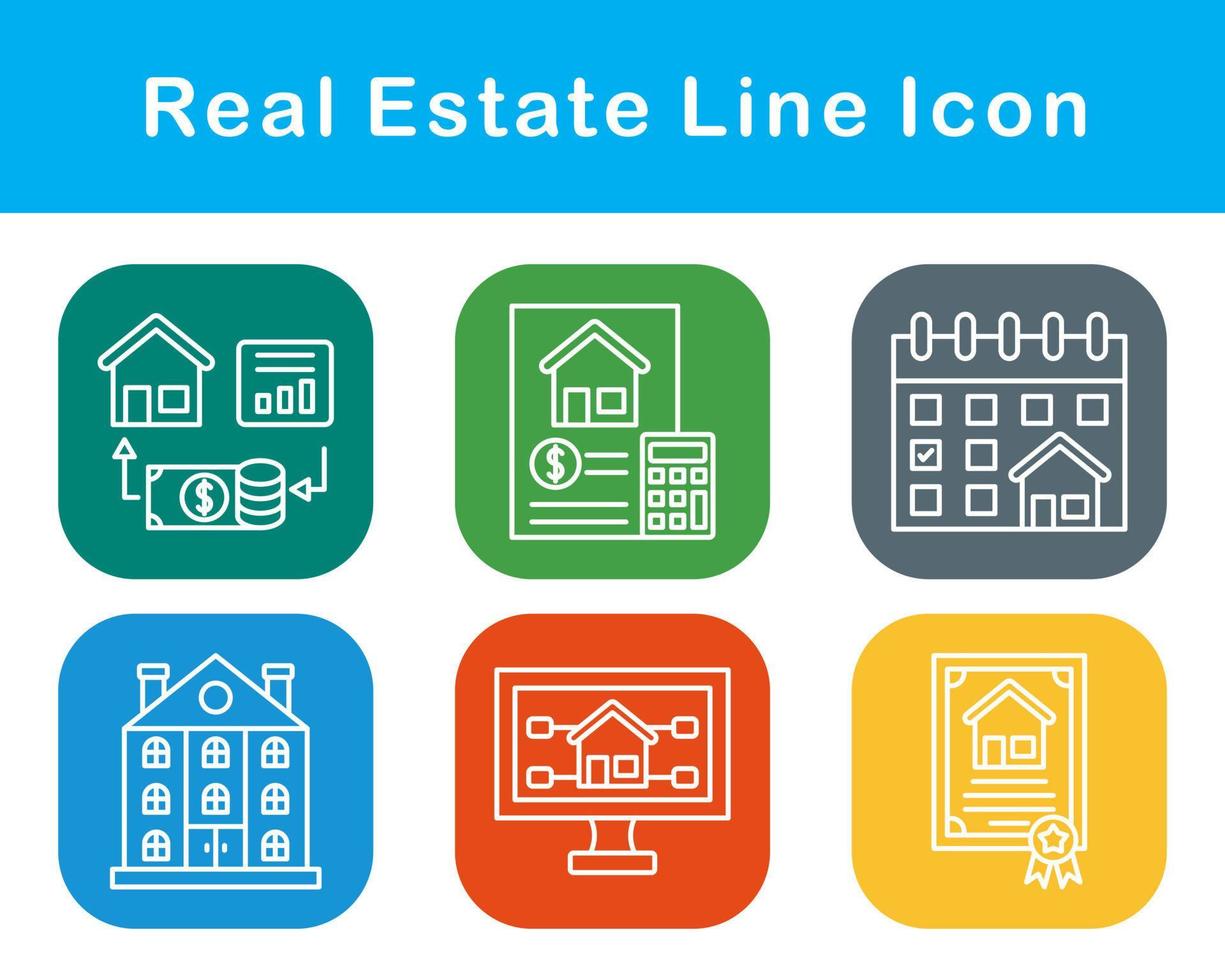 Real Estate Vector Icon Set