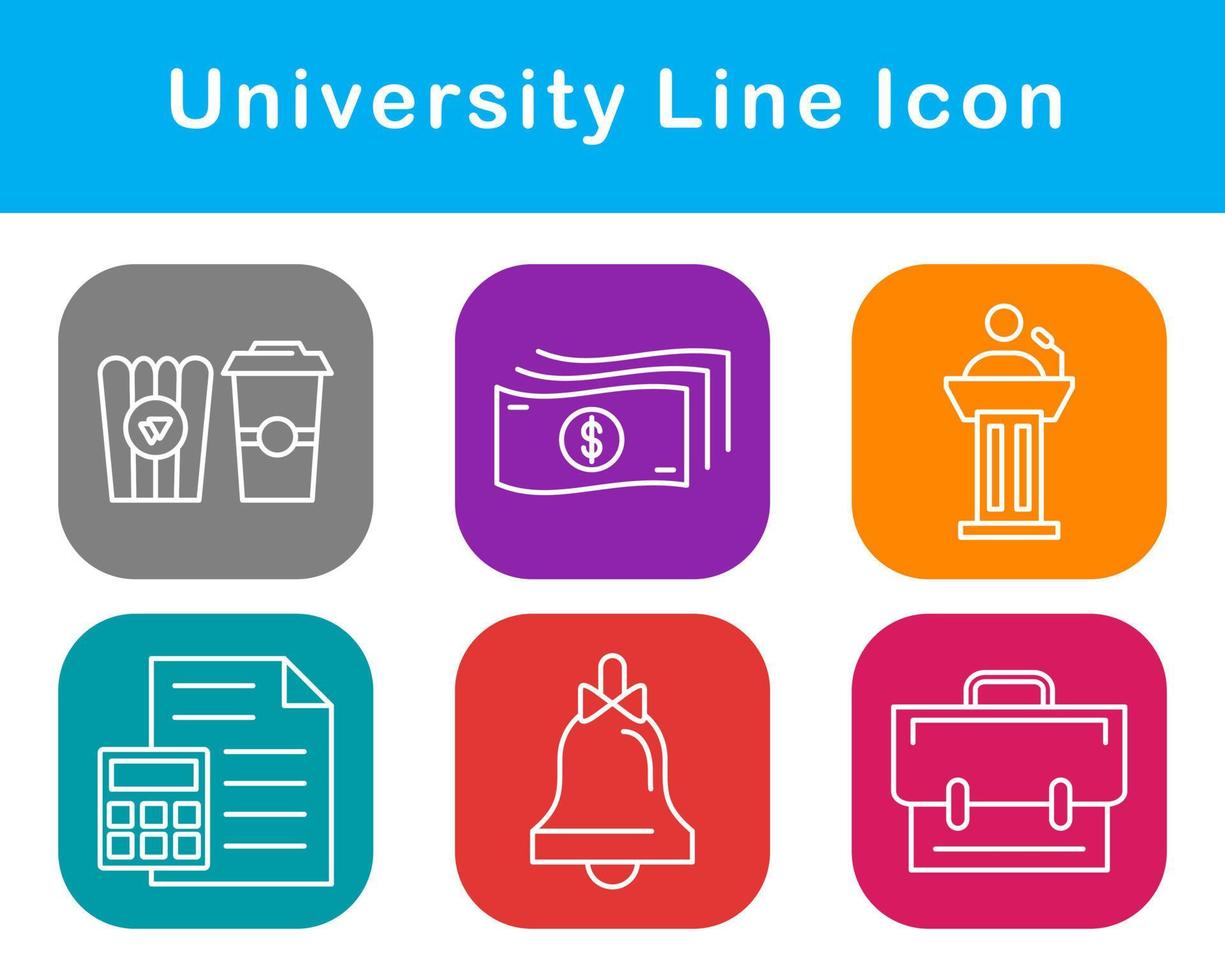 university Vector Icon Set
