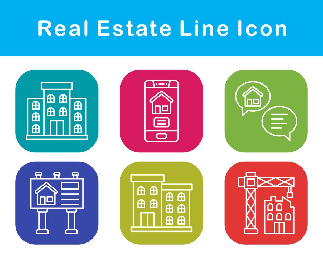 Real Estate Vector Icon Set