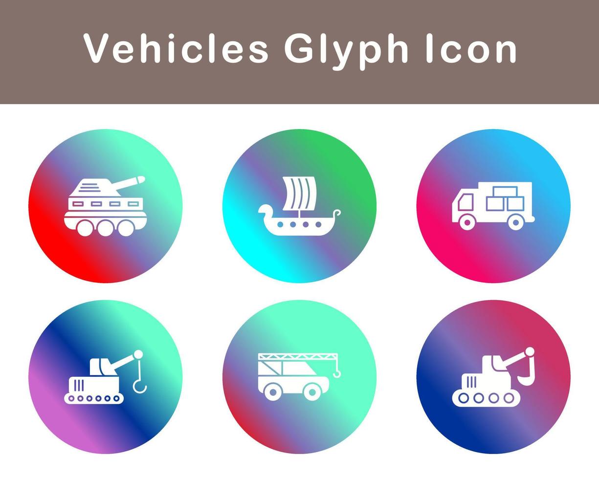 Vehicles Vector Icon Set