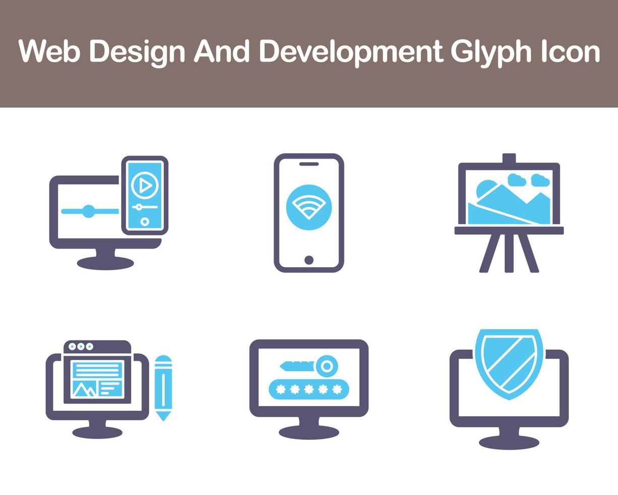 Web Design And Development Vector Icon Set