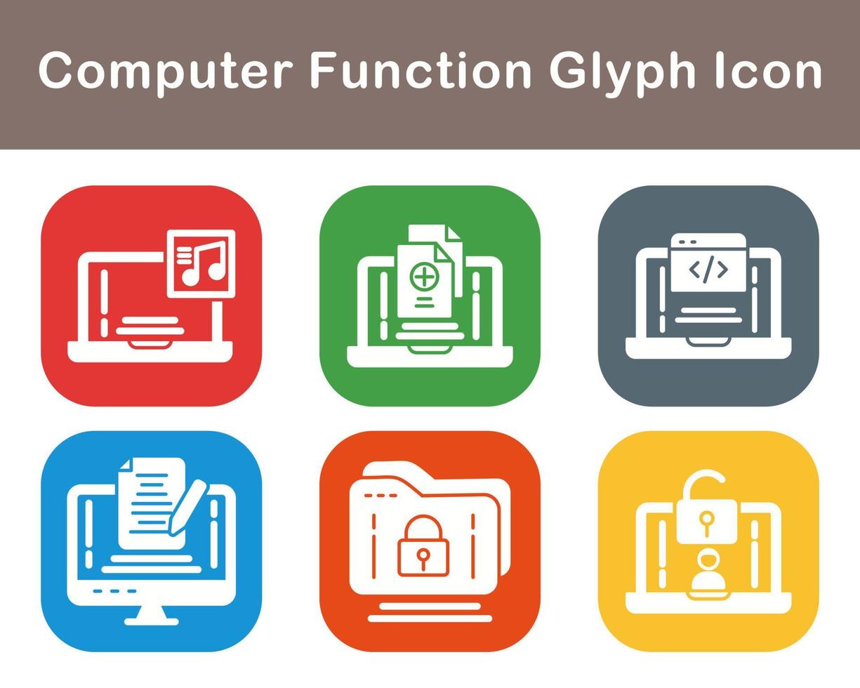Computer Function Vector Icon Set 21122971 Vector Art at Vecteezy