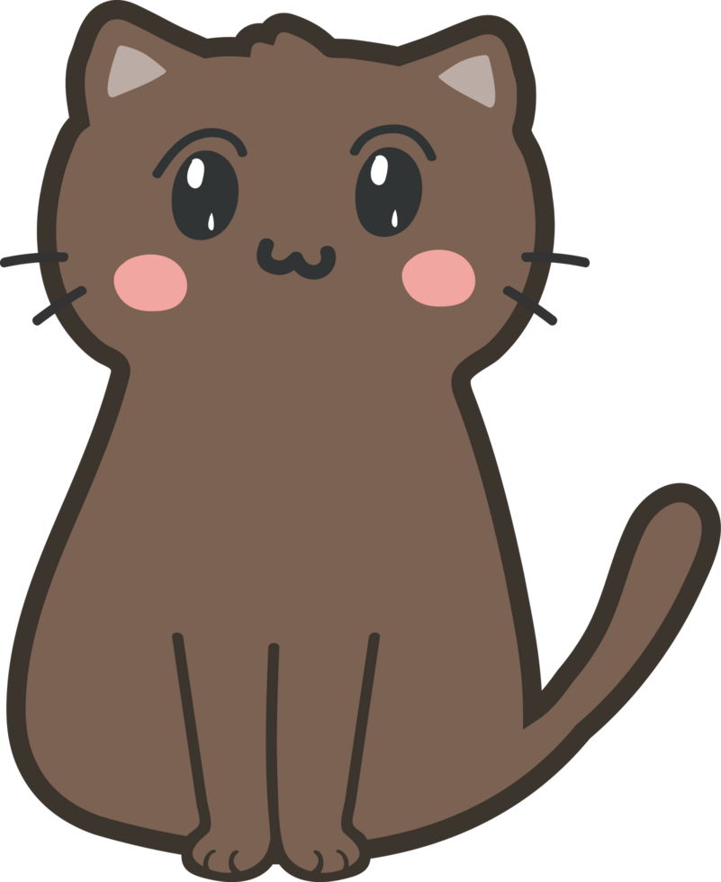 gatto cartone animato personaggio ritagliare png