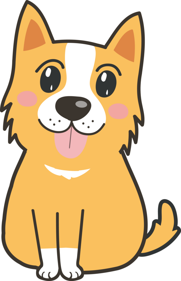 Dog cartoon character crop-out png