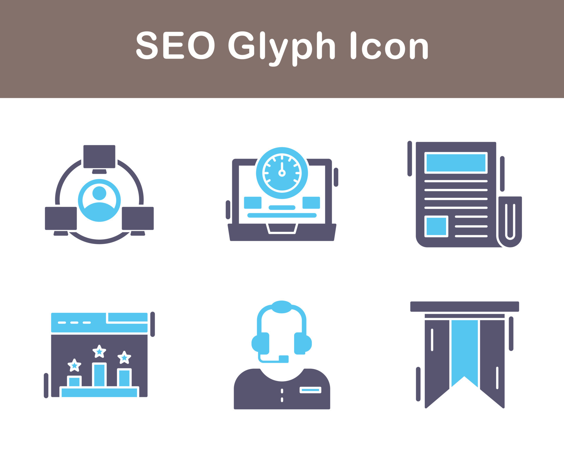 SEO Vector Icon Set 21123113 Vector Art at Vecteezy