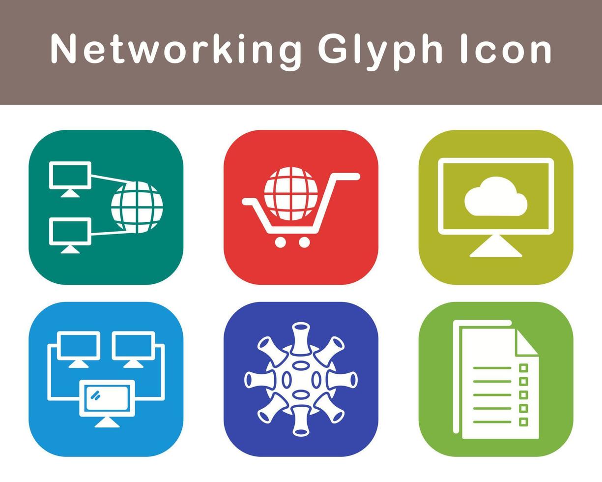 Networking Vector Icon Set