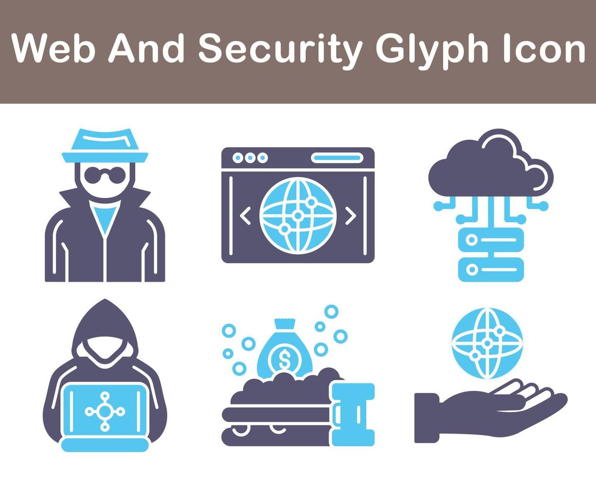 Web And Security Vector Icon Set