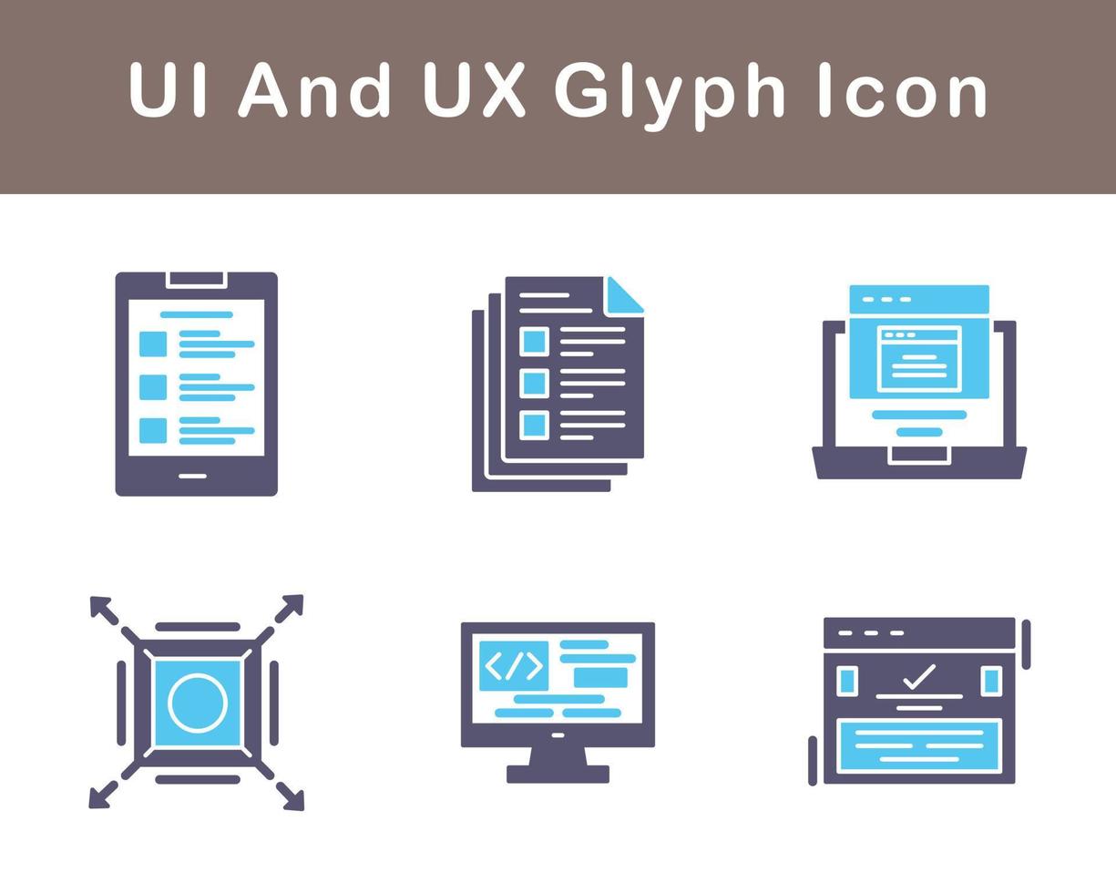 UI And UX Vector Icon Set
