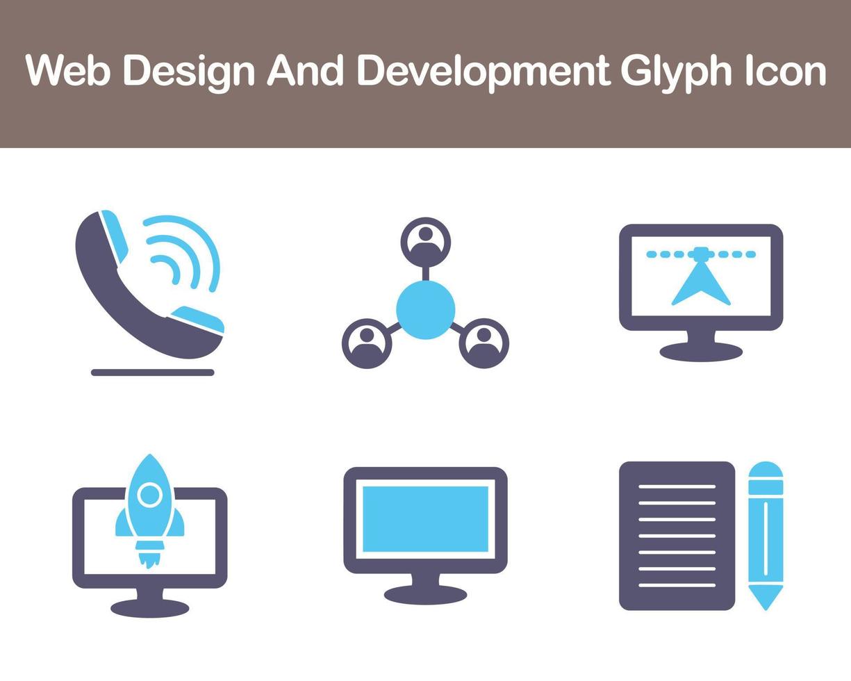 Web Design And Development Vector Icon Set