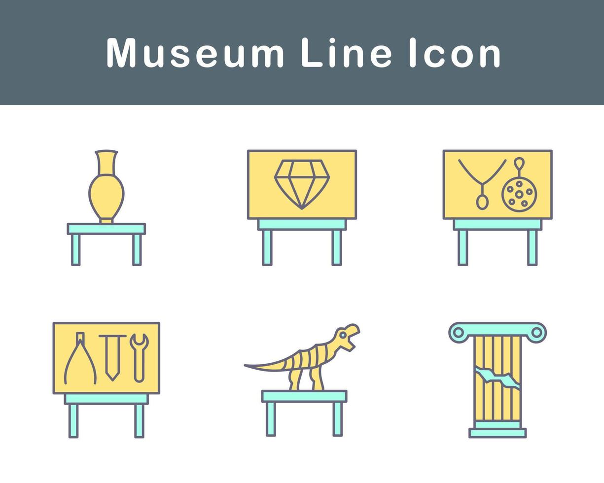 Museum Vector Icon Set