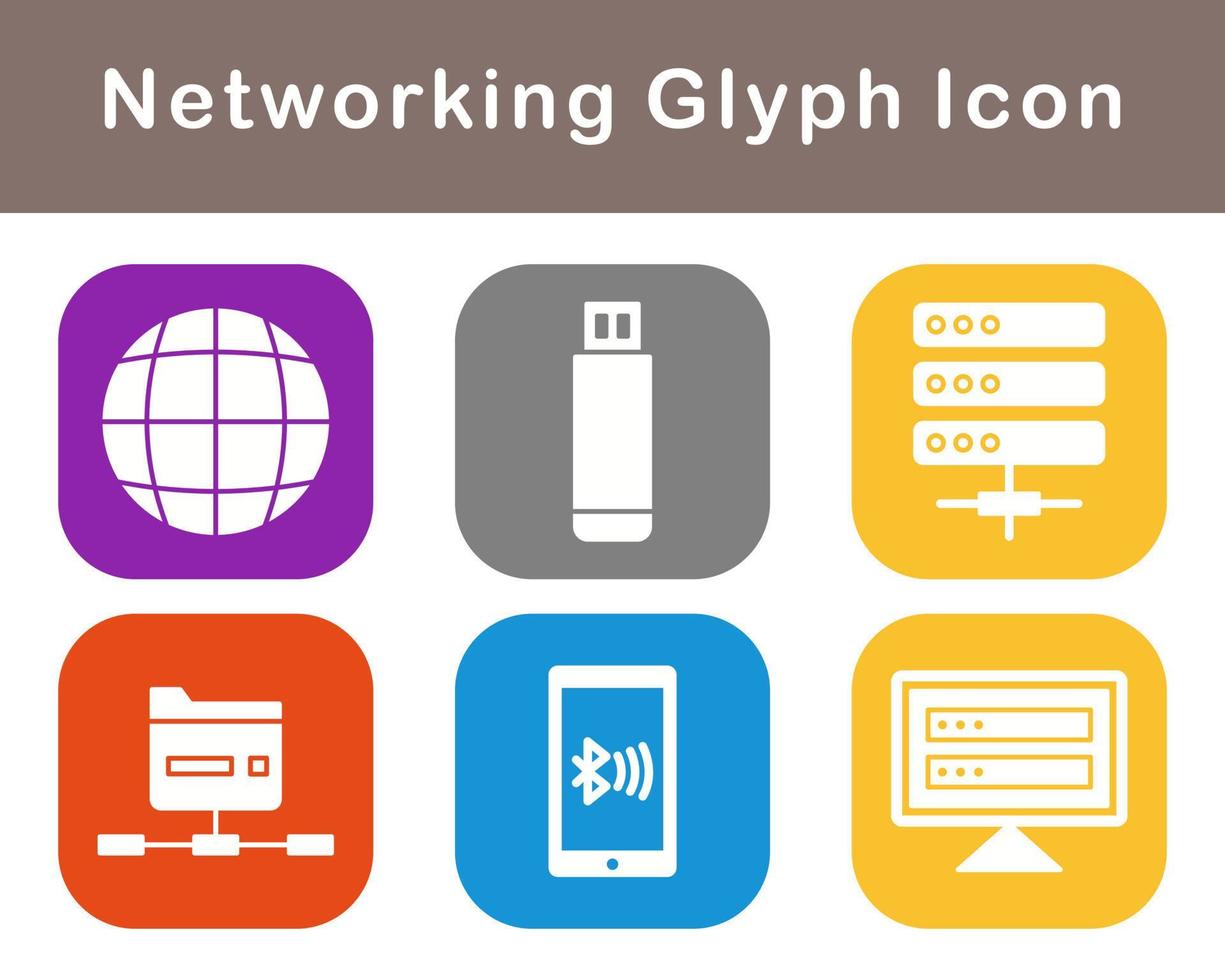 Networking Vector Icon Set