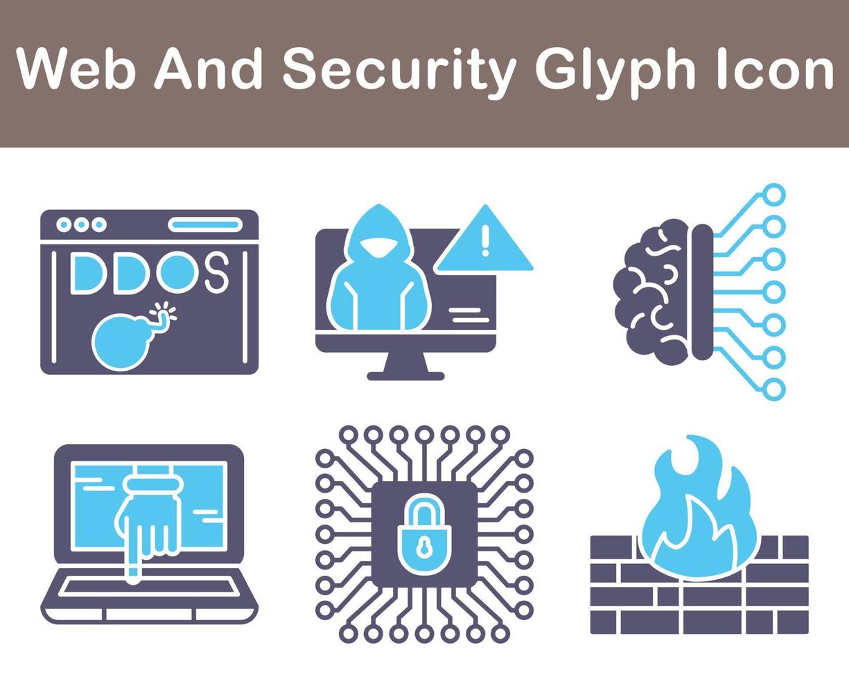 Web And Security Vector Icon Set