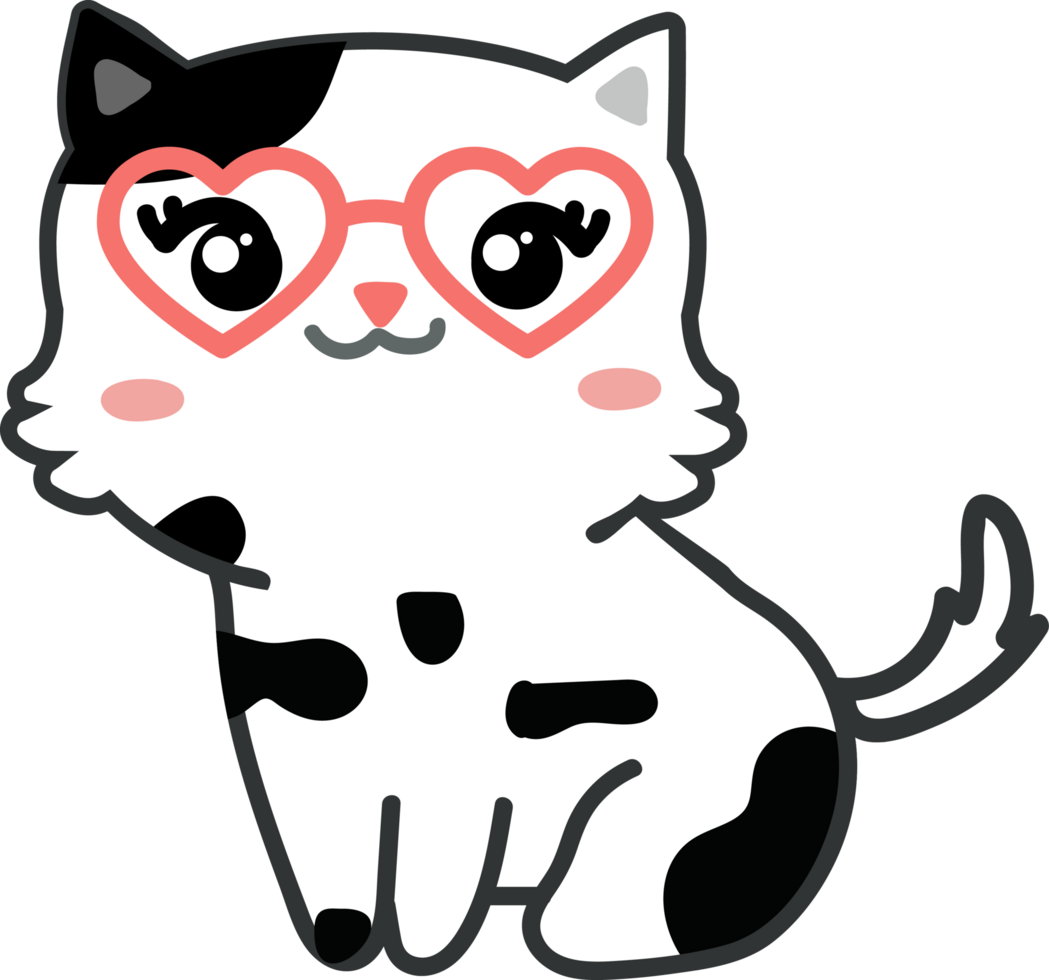 Cat cartoon character crop-out png