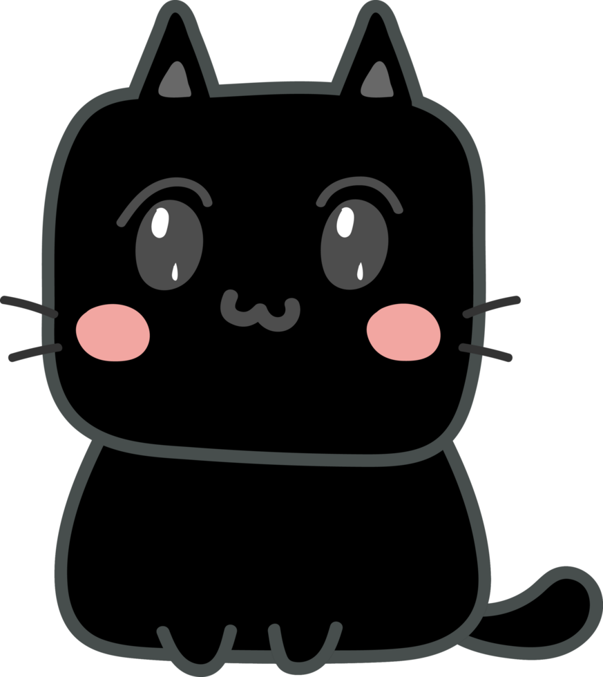 personnage de dessin animé de chat png