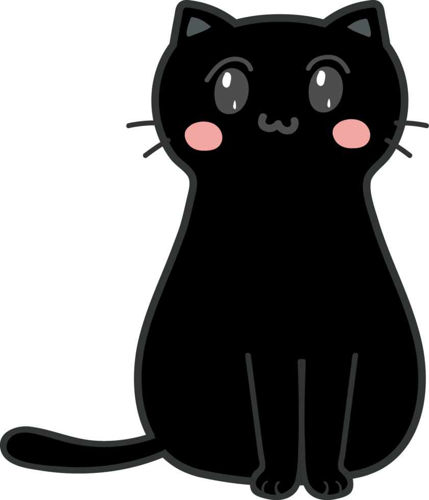 recorte de personaje de dibujos animados de gato png