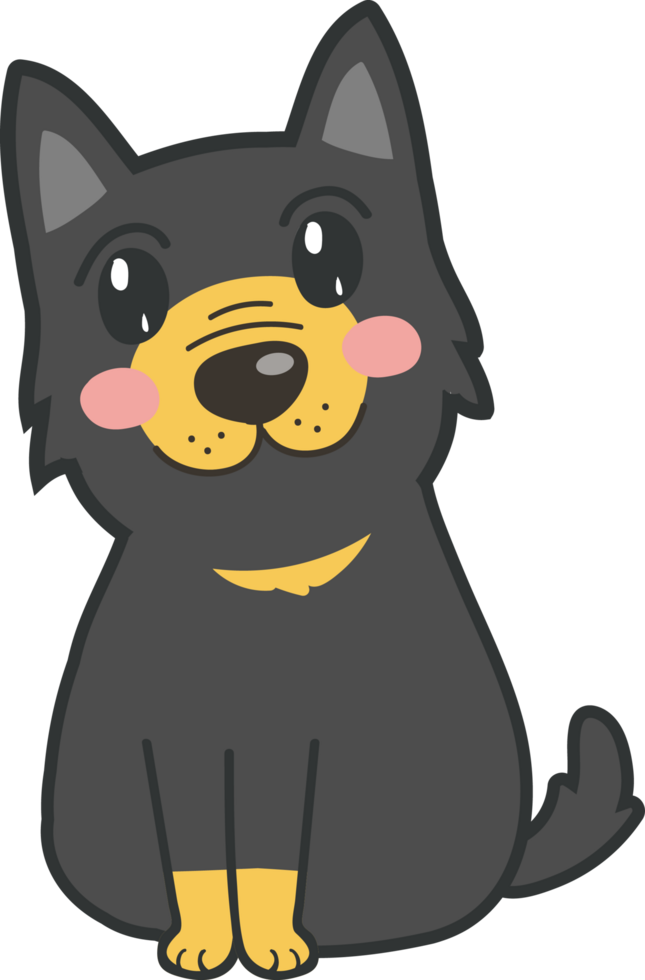 Dog cartoon character crop-out png