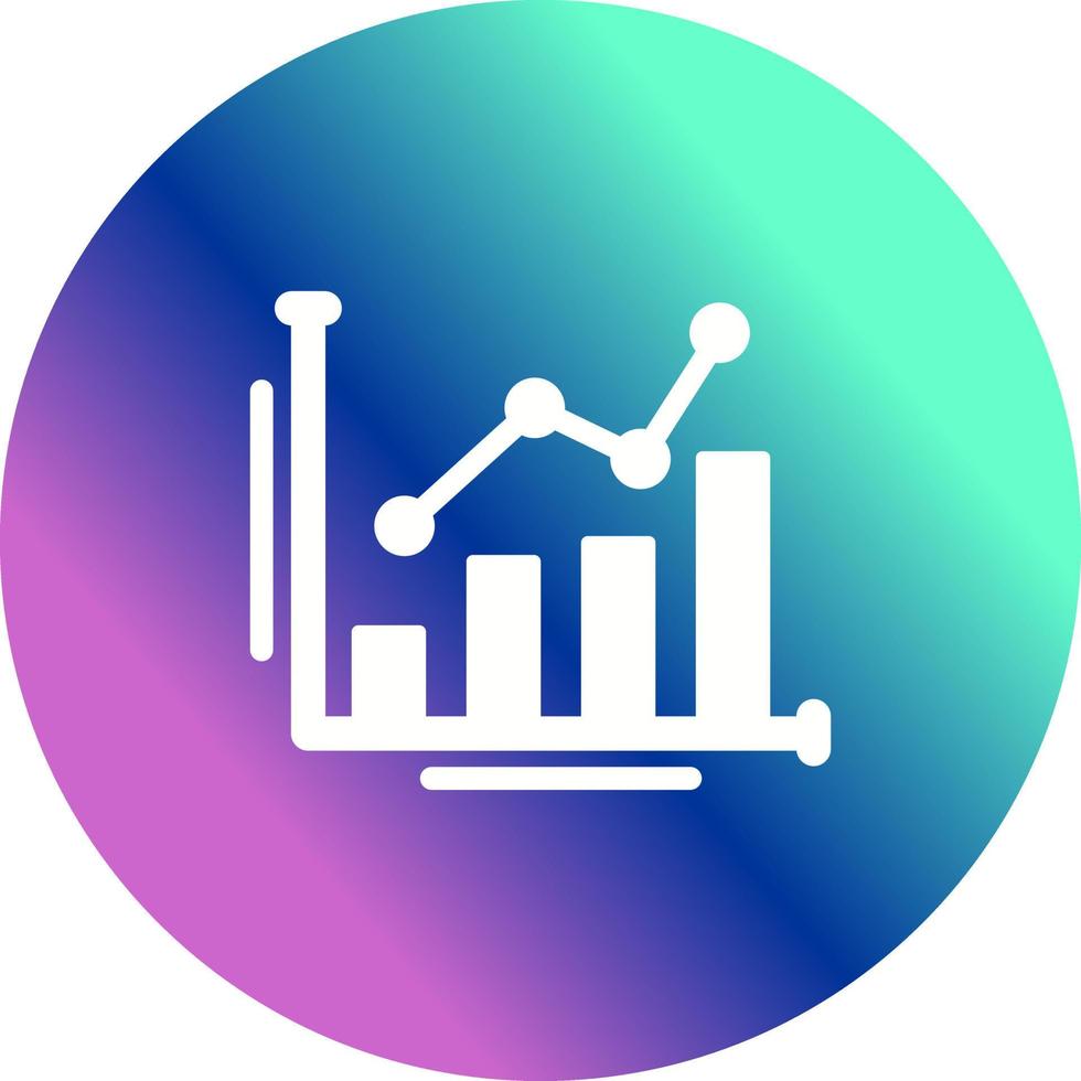 Bar Chart Unique Vector Icon