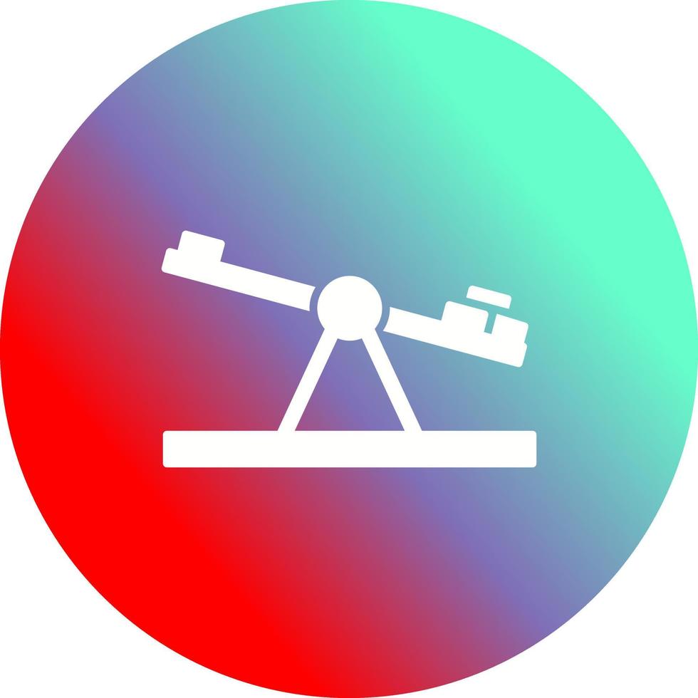 Seesaw Unique Vector Icon