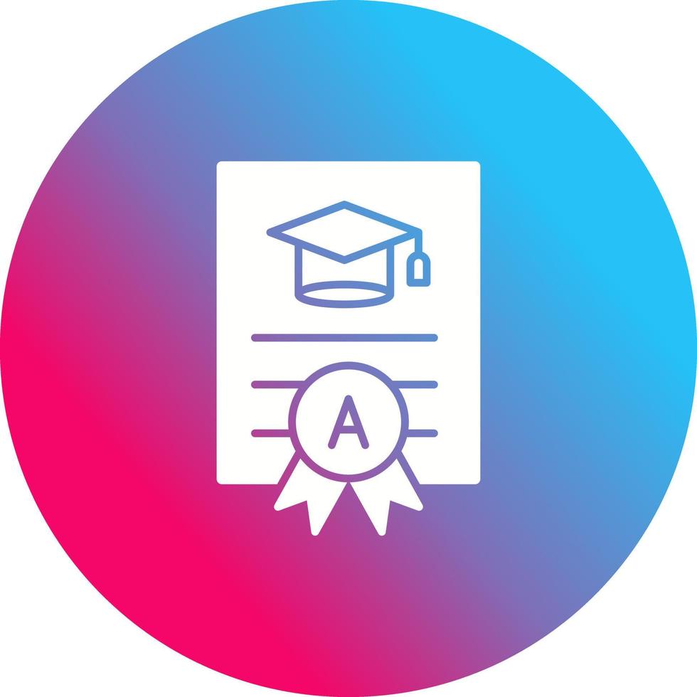 Report Card Unique Vector Icon