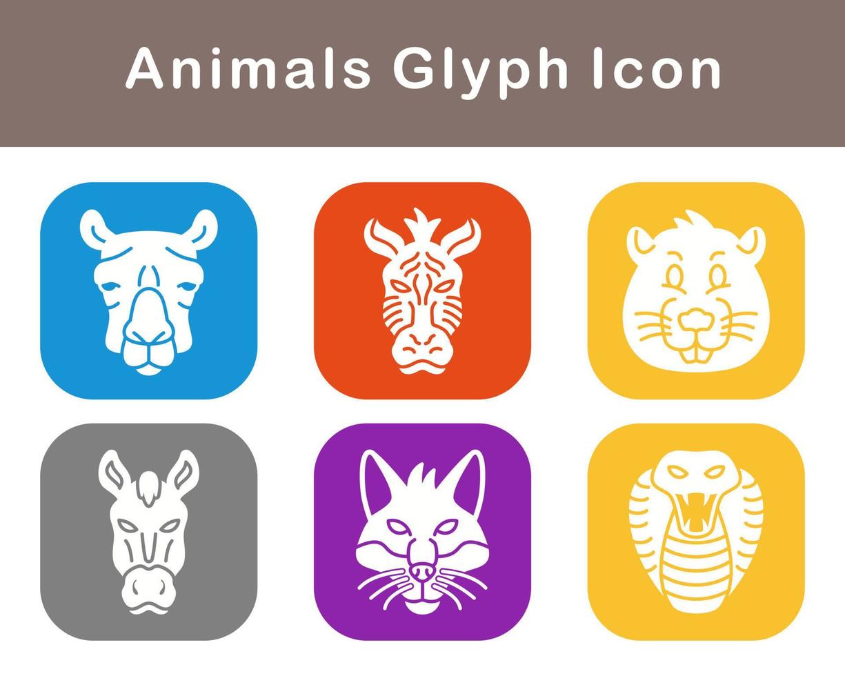 Animals Vector Icon Set