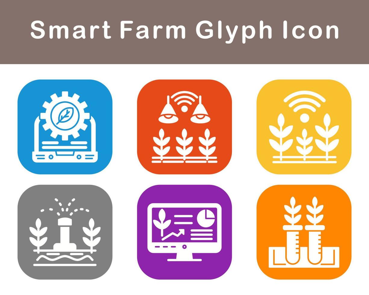 Smart Farm Vector Icon Set