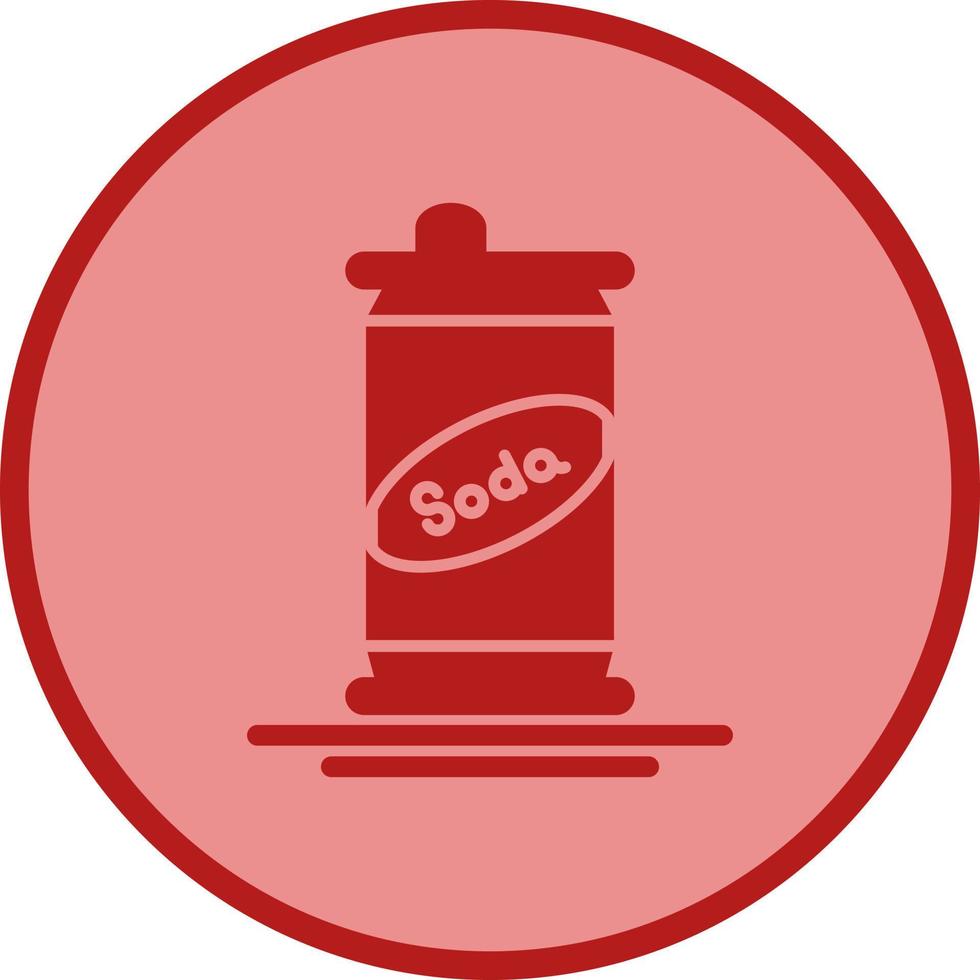 soda lata único vector icono