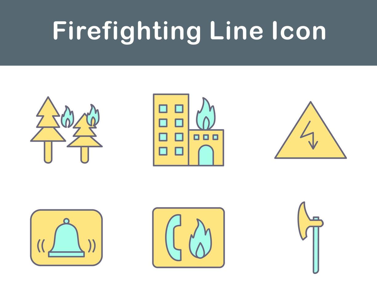 Firefighting Vector Icon Set