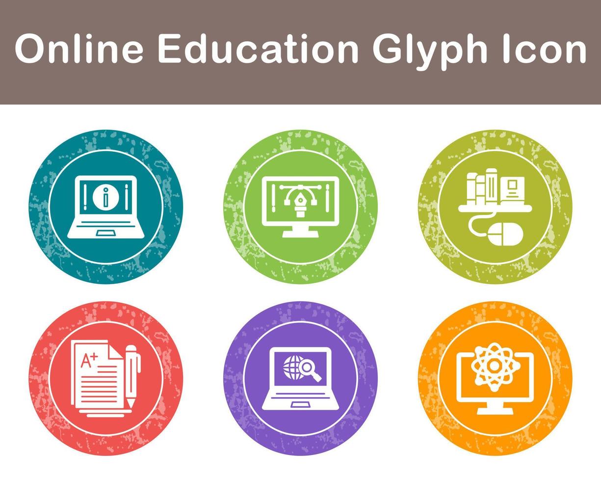 Online Education Vector Icon Set