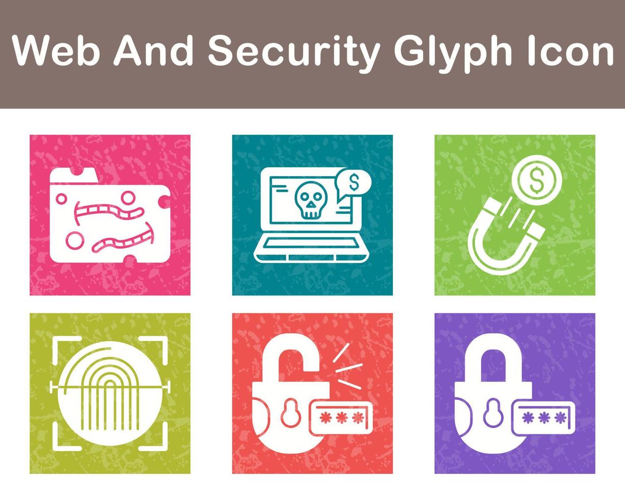 Web And Security Vector Icon Set