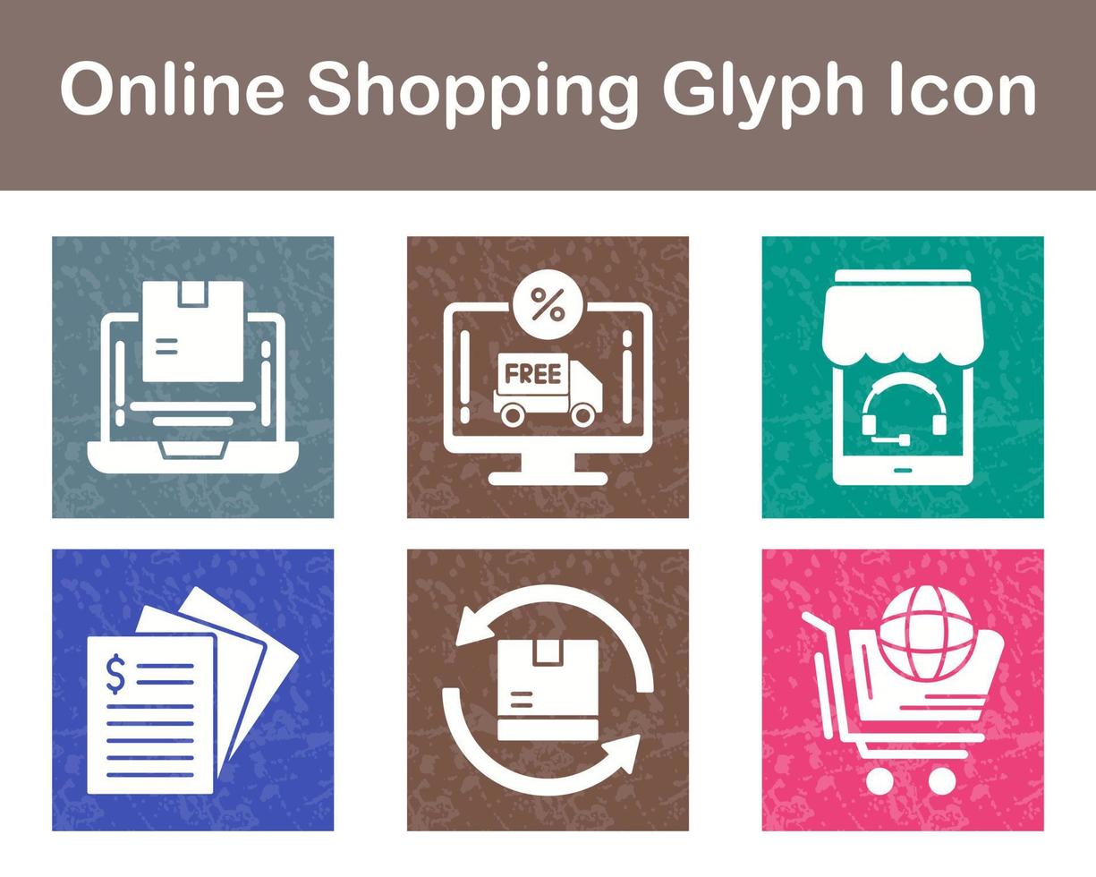 Online Shopping Vector Icon Set