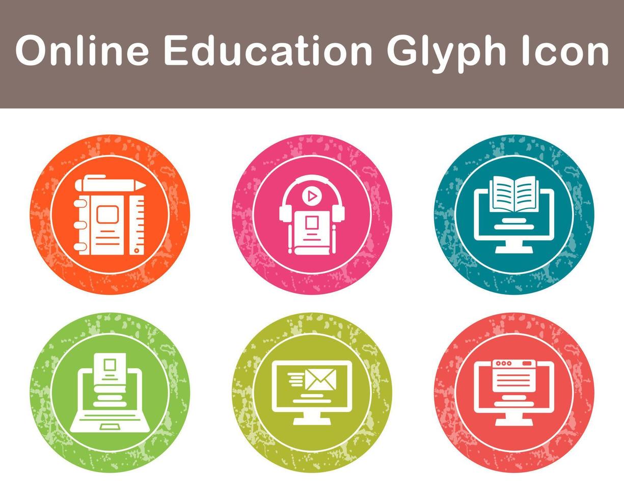 Online Education Vector Icon Set