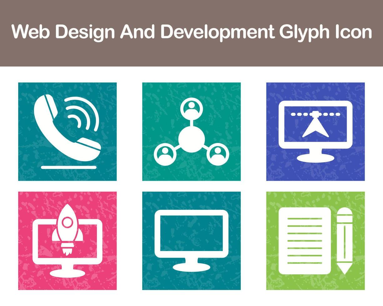 Web Design And Development Vector Icon Set