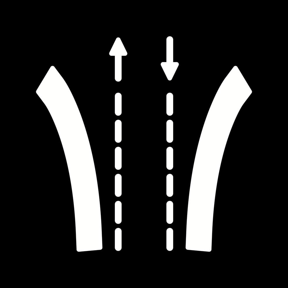 camino único vector icono