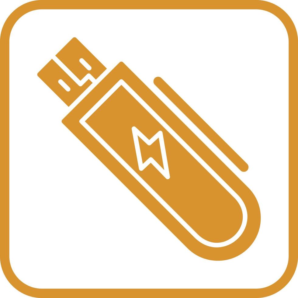 USB único vector icono