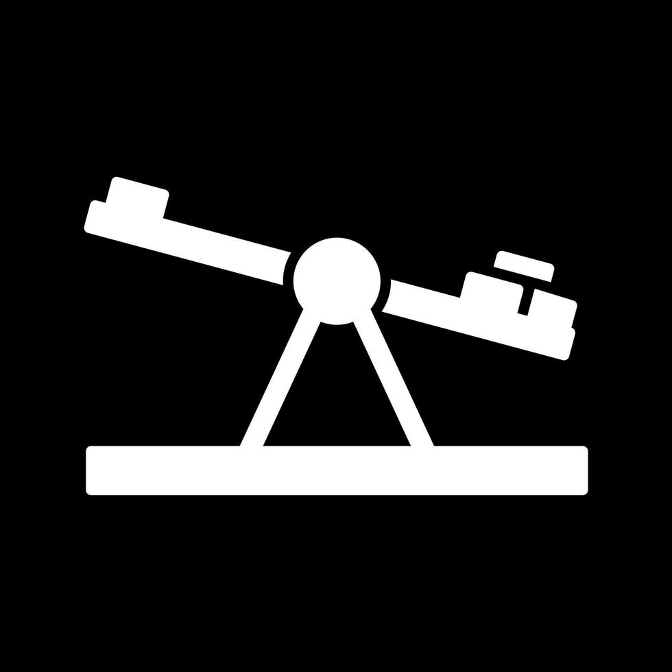 Seesaw Unique Vector Icon