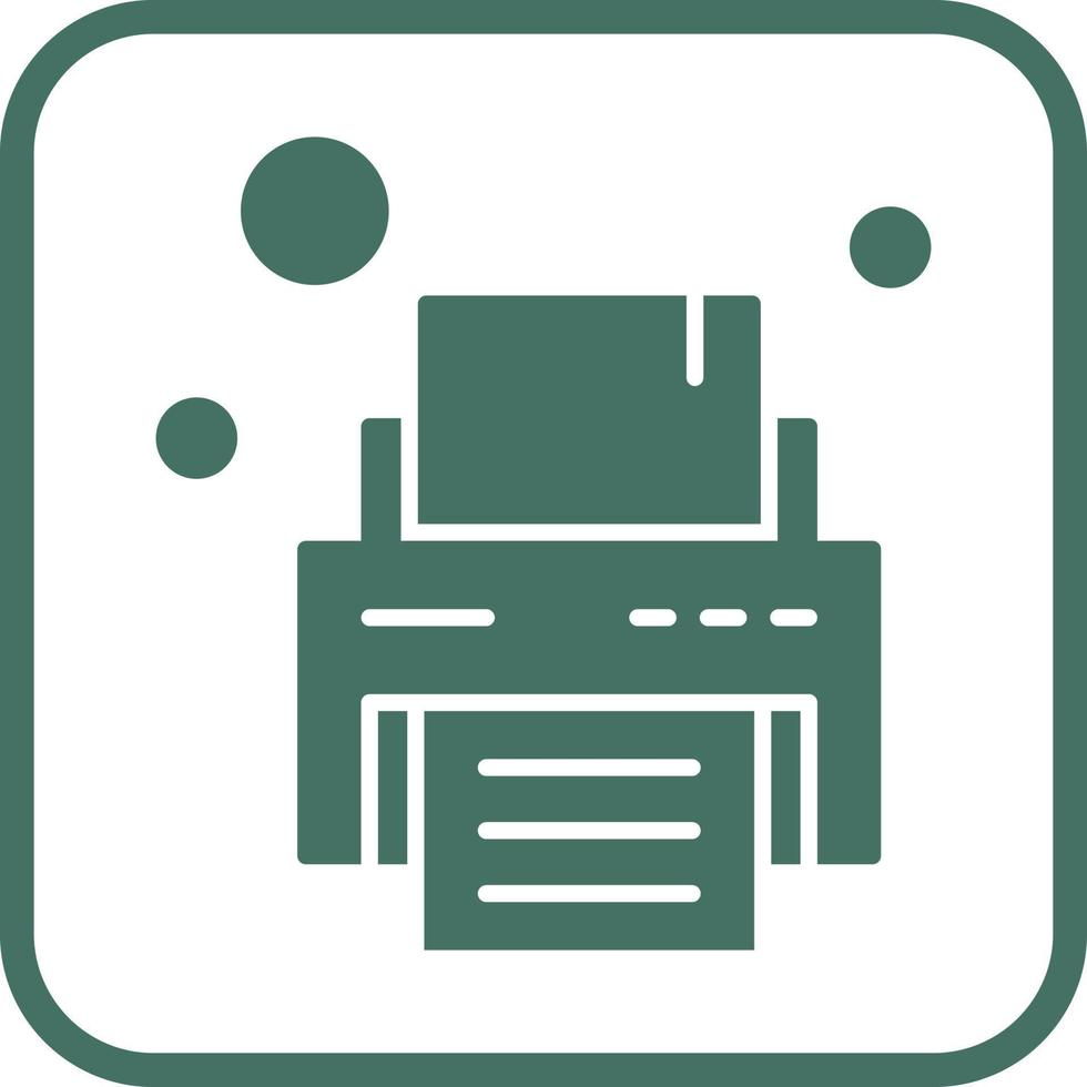 Printer Unique Vector Icon